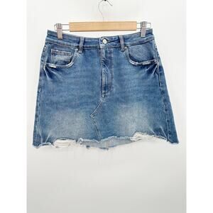 DL1961 Denim Mini Skirt Size 30 Festival Cut Off Boho Western Country Date Night